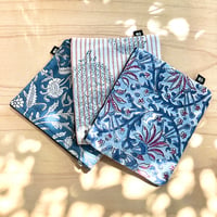 Sanganer Printed Flat Mini Pouch