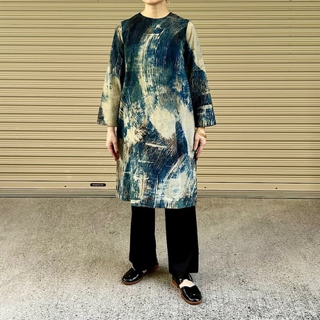 Modern Ajrakh Mango Dress