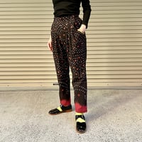 Shibori Dyed Tucked Pants