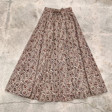 Kalamkari Block Printed Mermaid long Skirt