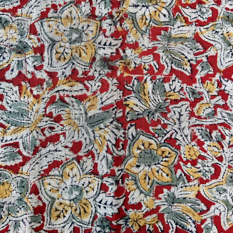 Hand Block Printed V neck Fly Shirt