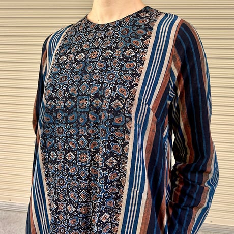 Modern Ajrakh Mango Dress