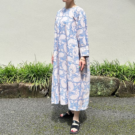 Sanganer Hand Block Printed Side Gather Dress