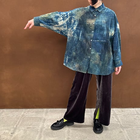 Modern Ajrakh Over Sized Shirt