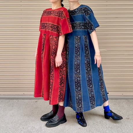 Ajrakh Print Summer Dress《Long / Midi》
