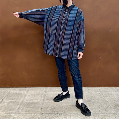 Modern Ajrakh Over Sized Shirt