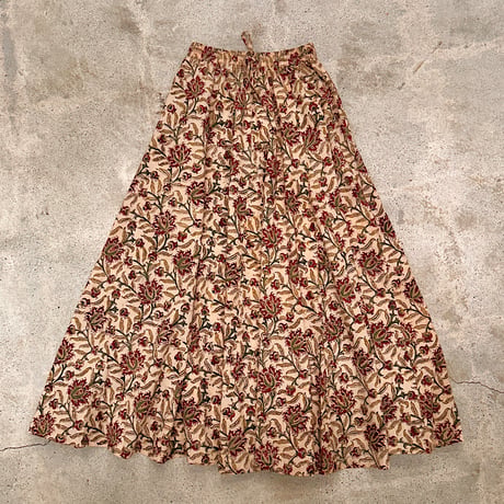 Kalamkari Block Printed Mermaid long Skirt