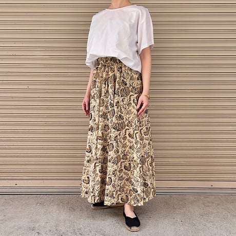 Kalamkari Block Printed Mermaid long Skirt