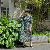Half Sleeve Fly Shirt Dress