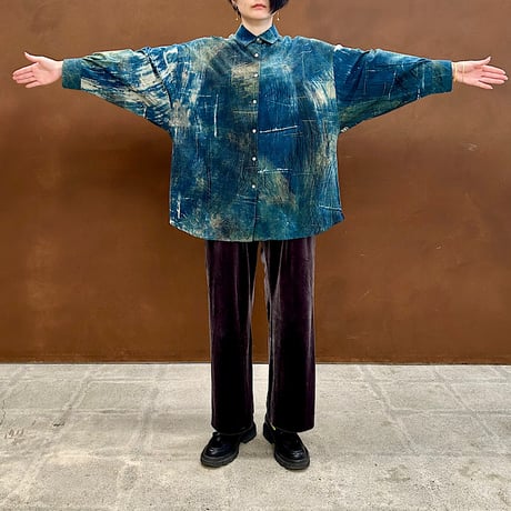 Modern Ajrakh Over Sized Shirt