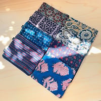 Hand Block Printed Flat Mini Pouch