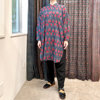 Dolman Sleeve Long Shirt〈Ajrakh〉
