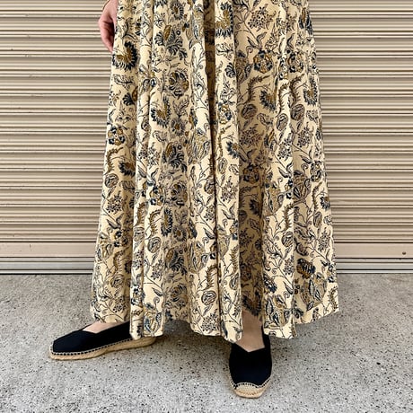 Kalamkari Block Printed Mermaid long Skirt