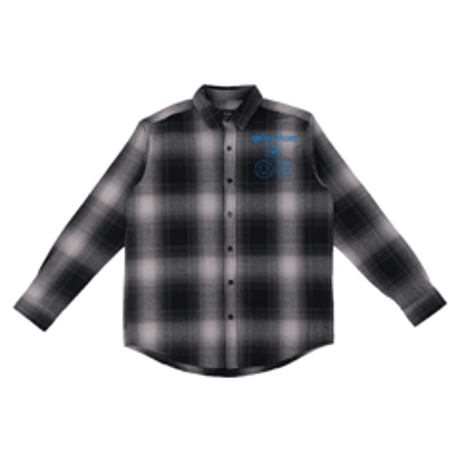 "spike shoes LOGO" FLANNEL OVERSHIRT（刺繍）