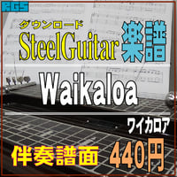 スチールギター伴奏楽譜　伴奏（ワイカロア）