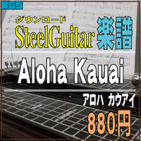 スチールギター楽譜　アロハカウアイ　Aloha Kauai　ダウンロード楽譜