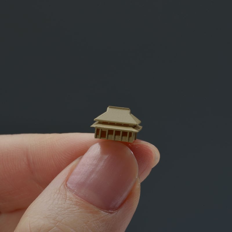 城ラマ 城郭復元シリーズ1/1500 遠州高天神城【未塗装特装版・のぼり付