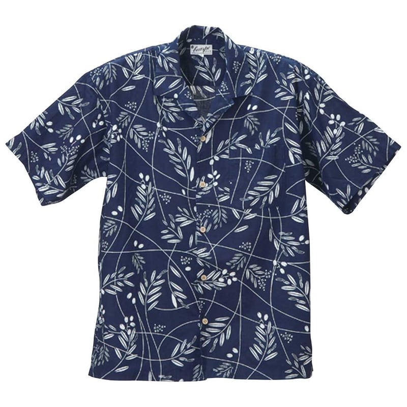 BS296 藍染アロハシャツ/メンズ | beaspo Outlet Store