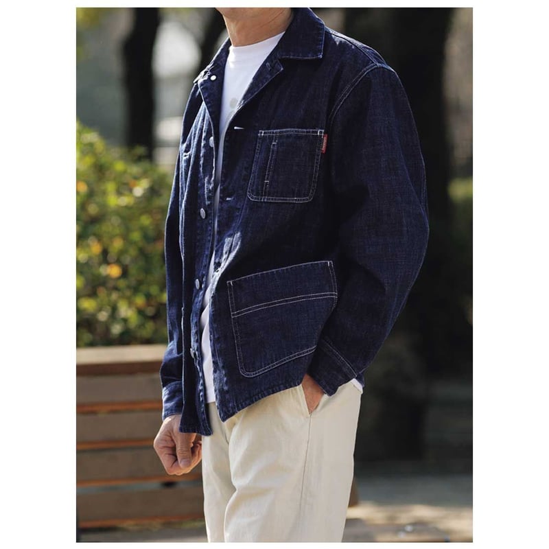 ダークデニム カバーオール 4ポケット BS240 デニムカバーオール/男女兼用 | beaspo Outlet Store