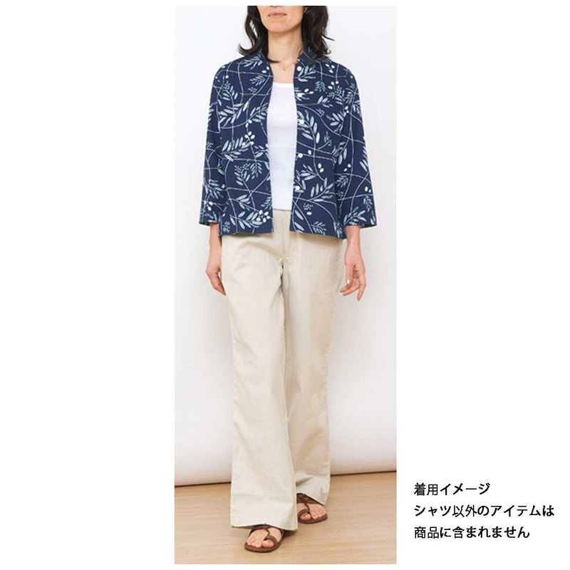 BS297 藍染7分袖アロハシャツ/レディス | beaspo Outlet Store