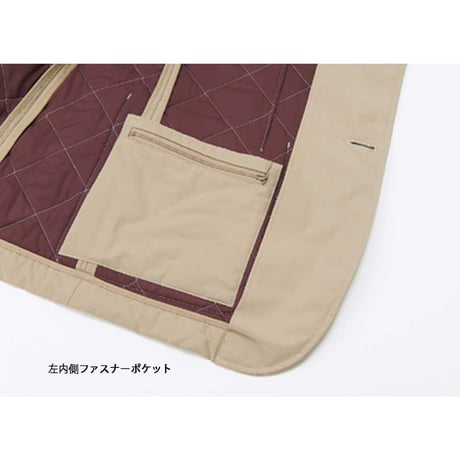 【訳アリ 新品】BS290 キルトジャケット/メンズ