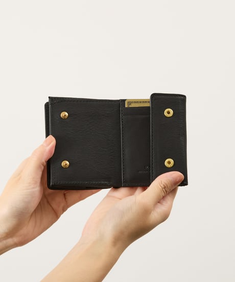 SLOW スロウ / Ex.bono-clasp mini wallet 別注栃木レザーコンパクトウォレット ミニウォレット 日本製牛革財布 / SO739IA