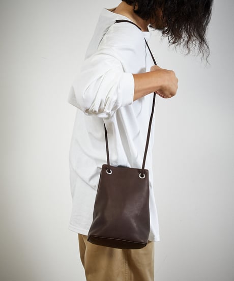MR.OLIVE E.O.I ミスターオリーブ / WATER PROOF WASHABLE LEATHER / 2WAY SMALL CYLINDER BAG / ME653