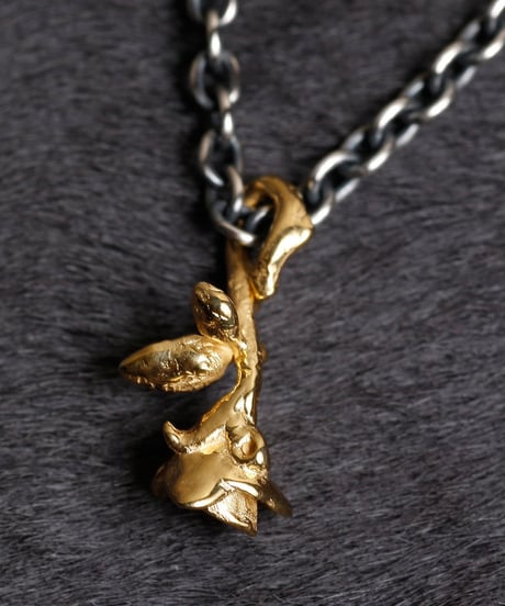 HARIM ハリム / Leef Feather with Golden rose ネックレス / HRP021rose