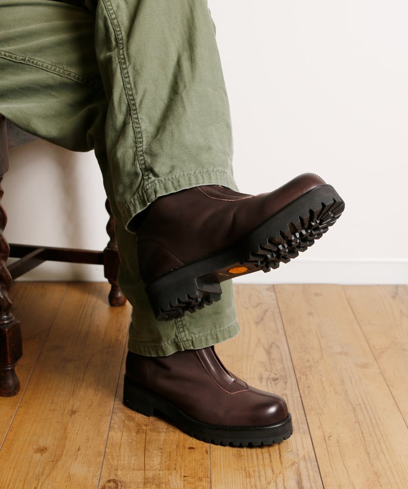 PADRONE パドローネ / CENTER ZIP BOOTS ウォータープルーフセンタージ