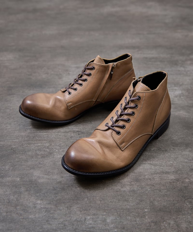 PADRONE パドローネ / CHUKKA BOOTS with SIDE ZIP [BAG