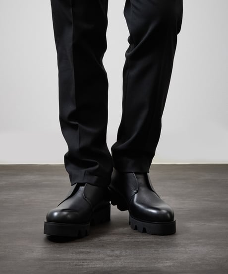 PADRONE パドローネ / INSTEP GORE SHORT BOOTS with Chunky Sole インステップゴアレザーショートブーツ / PU7358-1233