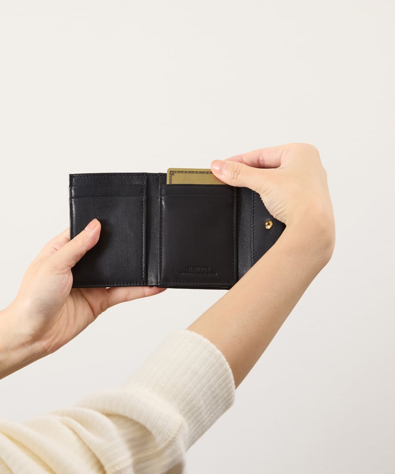 SLOW Ex.horse mini wallet ブラウン 即発送可能 SLOW スロウ / Ex.horse mini wallet 別注ホースレザーミニウォレット