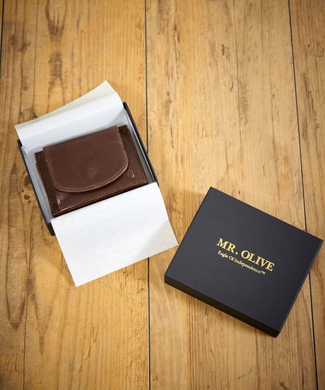 MR.OLIVE E.O.I ミスターオリーブ / HORWEEN CHROMEXCEL LEATHER / SUPER MINI WALLET / ME124H