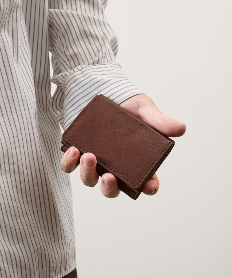 SLOW スロウ 栃木レザーコンパクトウォレット SLOW スロウ / bono-clasp trifold wallet 栃木レザーコンパクト