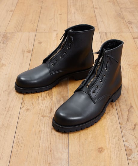 PADRONE・boots PADRONE(パドローネ)】 CENTER ZIP BOOTS BLACK｜PARIGOT ONLINE