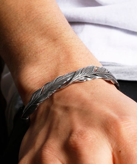HARIM ハリム / Double Feather Bangle SILVER / HRA034SV