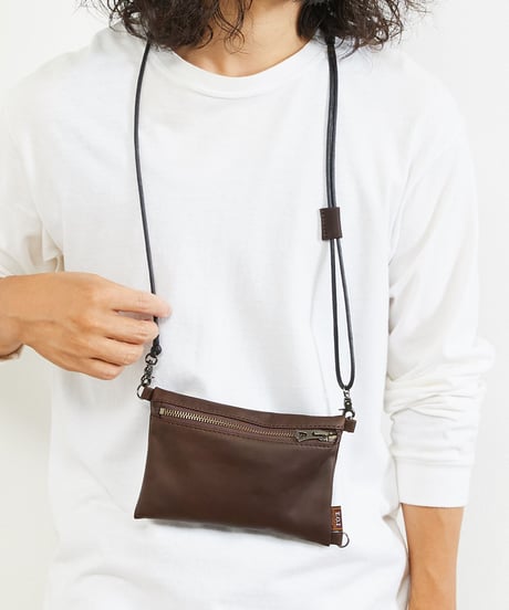 MR.OLIVE E.O.I ミスターオリーブ / WATER PROOF LIGHT LEATHER 2WAY MINI SACOCHE / ME683