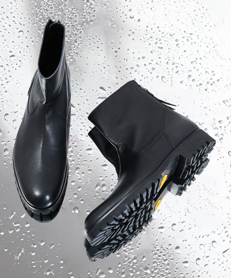 PADRONE パドローネ / BACK ZIP BOOTS 別注 撥水 防水バックジップレザ