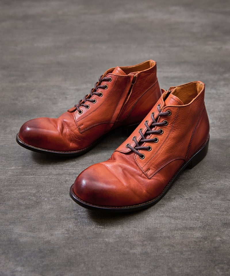PADRONE パドローネ / CHUKKA BOOTS with SIDE ZIP [BAG