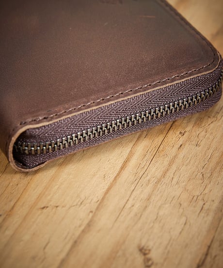 MR.OLIVE E.O.I ミスターオリーブ / HORWEEN CHROMEXCEL LEATHER / COMPACT ZIP WALLET / ME123H