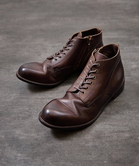PADRONE パドローネ / CHUKKA BOOTS with SIDE ZIP [BAGGIO] サイドジップ付レザーチャッカブーツ / PU7358-1205