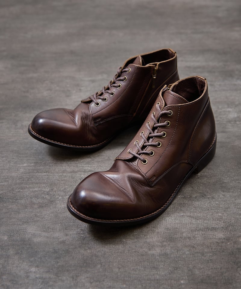 PADRONE パドローネ / CHUKKA BOOTS with SIDE ZIP [BAG