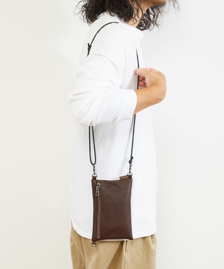 MR.OLIVE E.O.I ミスターオリーブ / WATER PROOF LIGHT LEATHER 2WAY MINI SACOCHE / ME683