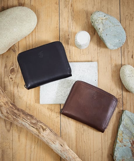 MR.OLIVE E.O.I ミスターオリーブ / HORWEEN CHROMEXCEL LEATHER / COMPACT ZIP WALLET / ME123H
