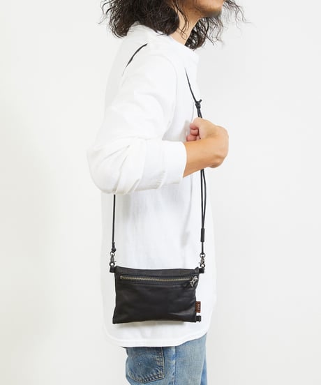 MR.OLIVE E.O.I ミスターオリーブ / WATER PROOF LIGHT LEATHER 2WAY MINI SACOCHE / ME683