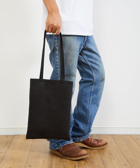 MR.OLIVE E.O.I ミスターオリーブ / WATER PROOF WASHABLE LEATHER / FLAT TOTE BAG (MEDIUM) / ME636