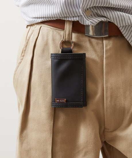 MR.OLIVE ミスターオリーブ E.O.I / 別注ポリッシュドスムースレザーコンパクトミニウォレット 牛革財布 / ME100A