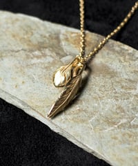 HARIM ハリム / Slender feathers Half Very shine GP ネックレス / HRP105 GP