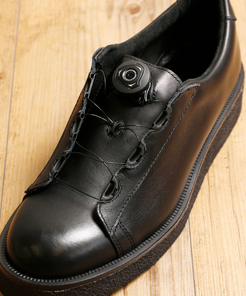 PADRONE パドローネ　ブラックレザー 靴 PADRONE パドローネ / FREE LOCK DERBY SHOES [LUKAS] 別