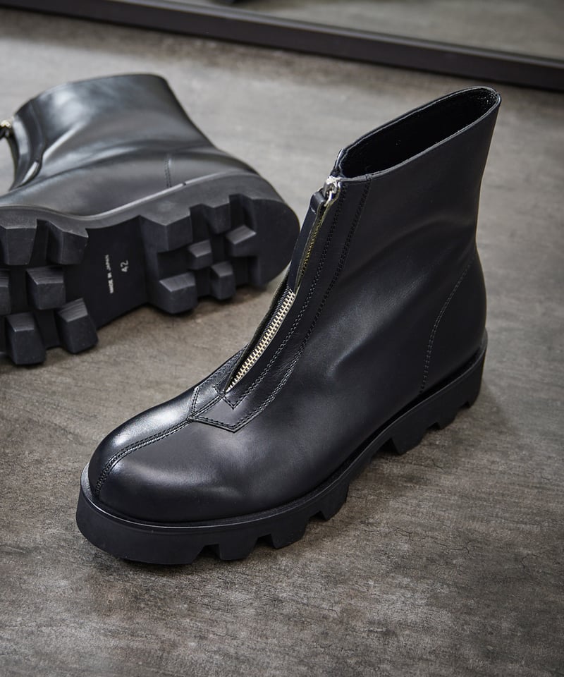 パドローネ 41 26-26.5cm センタージップブーツ PADRONE パドローネ / CENTER ZIP BOOTS with Chunky So